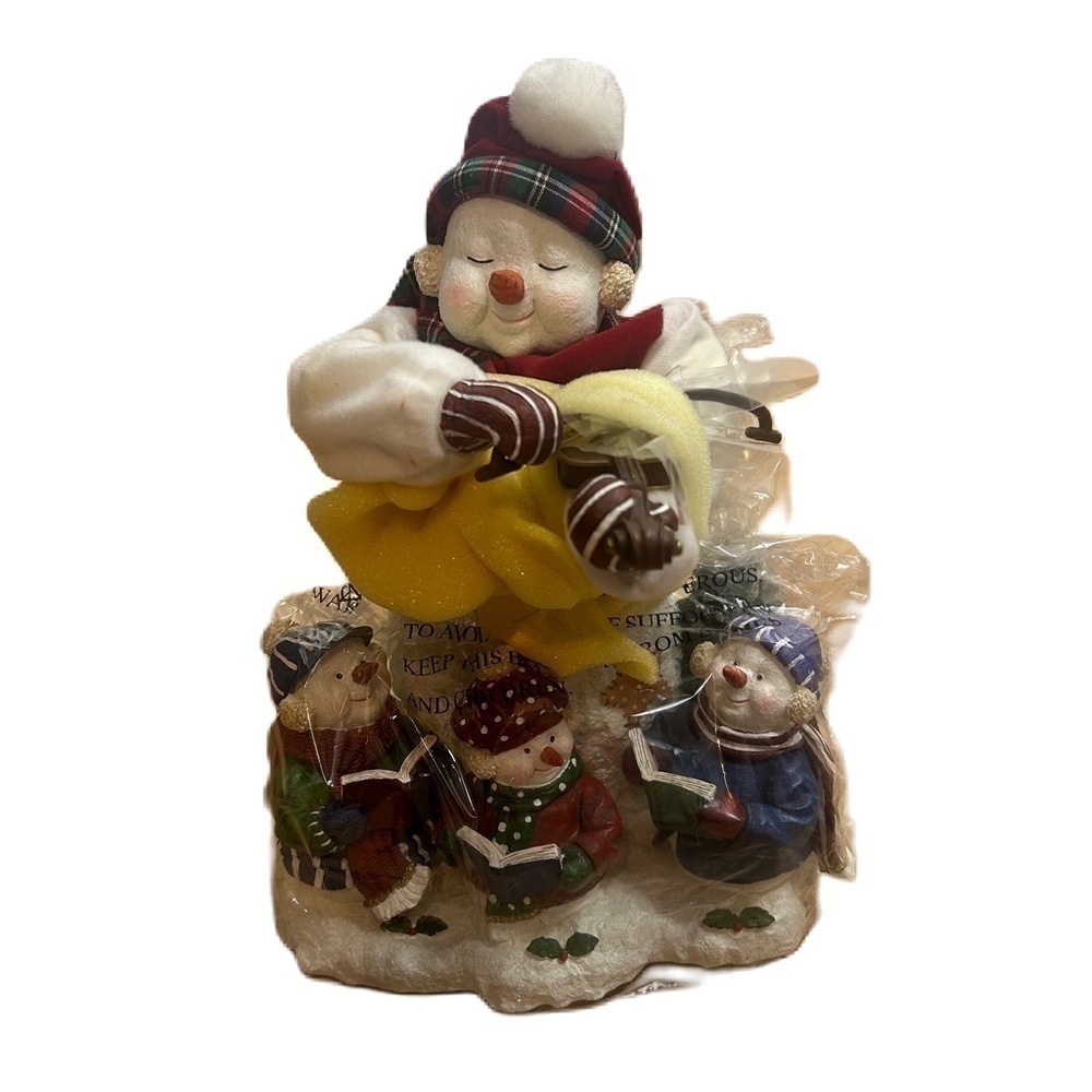 Vintage Jolly Motion Musical Snowman Plays 12 Songs Ranger International